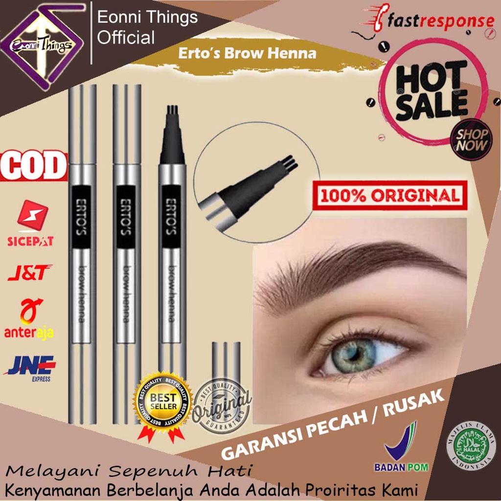 Pensil Pencil Alis Waterproof Anti Air Penghitam Menghitamkan Penebal Menebalkan Hena Tahan Lama Sep