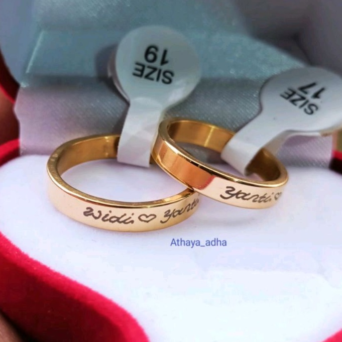 cincin couple,cincin titanium,cincin ukir nama,cincin pertunangan