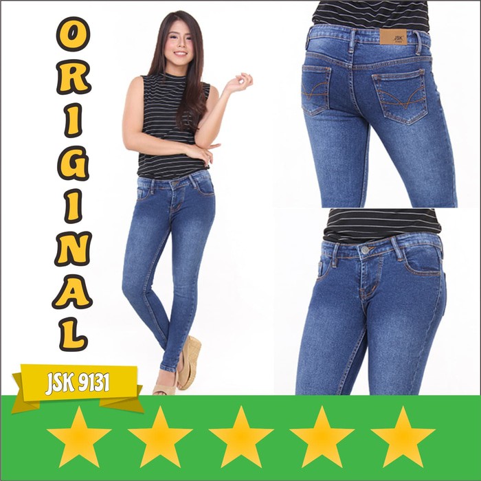 JSK 9131 - Celana Jeans Wanita Model Skinny Original Premium