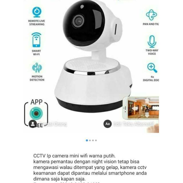 CCTV Ip camera mini wifi
