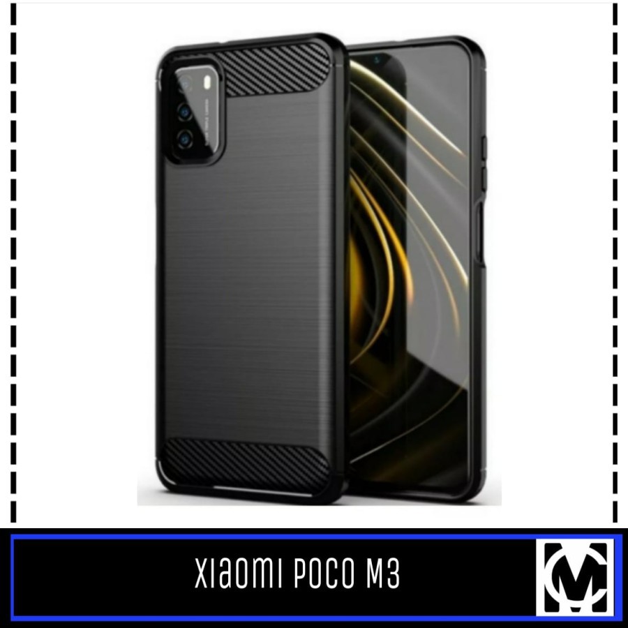 XIAOMI POCO X3 POCO M3 REDMI 9T Silicon Carbon Slim Fit Soft Case Premium