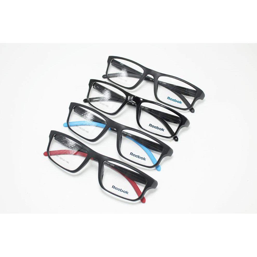 Diskon Frame Kacamata Minus Baca Reebok 501 Kotak Pria Wanita