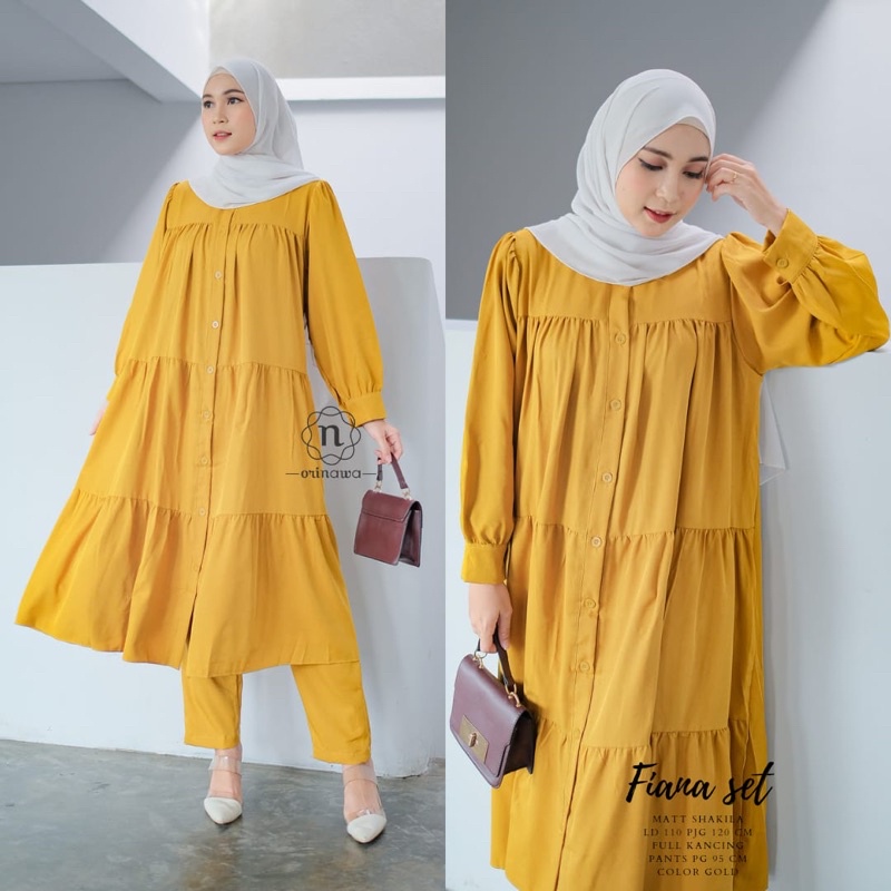 [GROSIR] FIANA SET BAHAN SHAKILA PREMIUM ORI BY NAWA