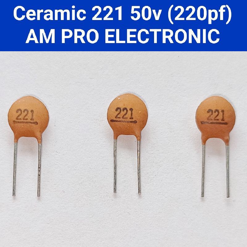Ceramic 221 50v 220pf Kapasitor Keramik 220 pf Capacitor