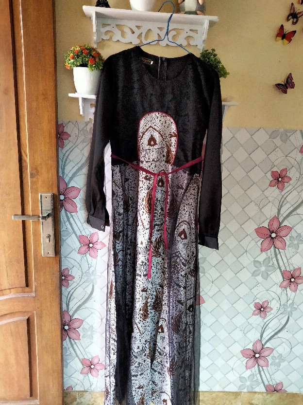 Copelan Batik Kombinasi,copelan Batik Tiara,gamis Kombinasi Borkat,gamis Terbaru,gamis Terlaris