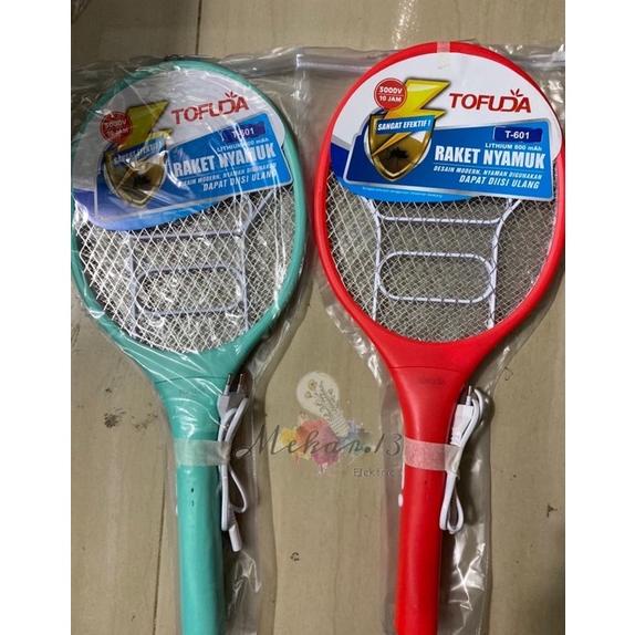 Raket Nyamuk Charger Tofuda 601 New/Alat Pembasmi Nyamuk