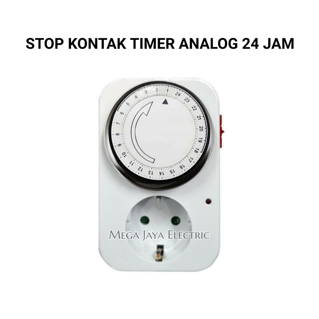 STOP KONTAK TIMER ANALOG 24 JAM / STOP KONTAK TIMER MANUAL 24 JAM