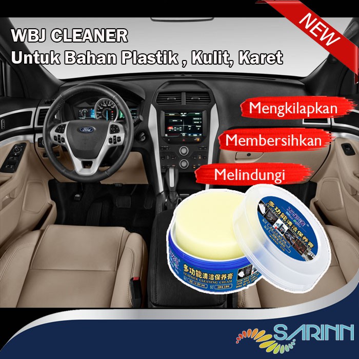 WBJ Clean Pengkilap Interior Mobil Dashboard Setir Jok Bahan Kulit Kulit imitasi Plastik Karet