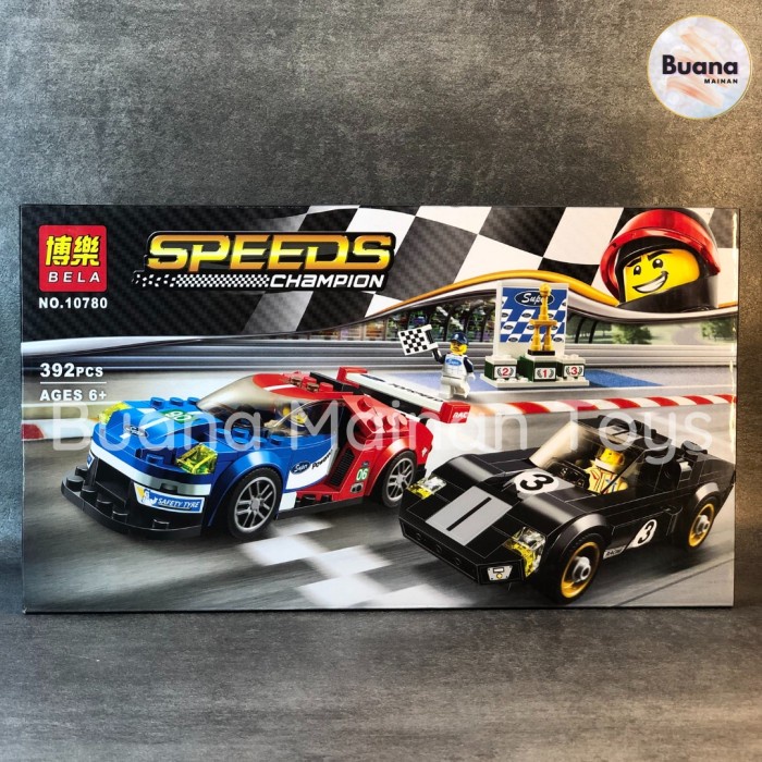 BRICKS BELA SPEEDS CHAMPION FORD GT #10780 MAINAN EDUKASI ANAK