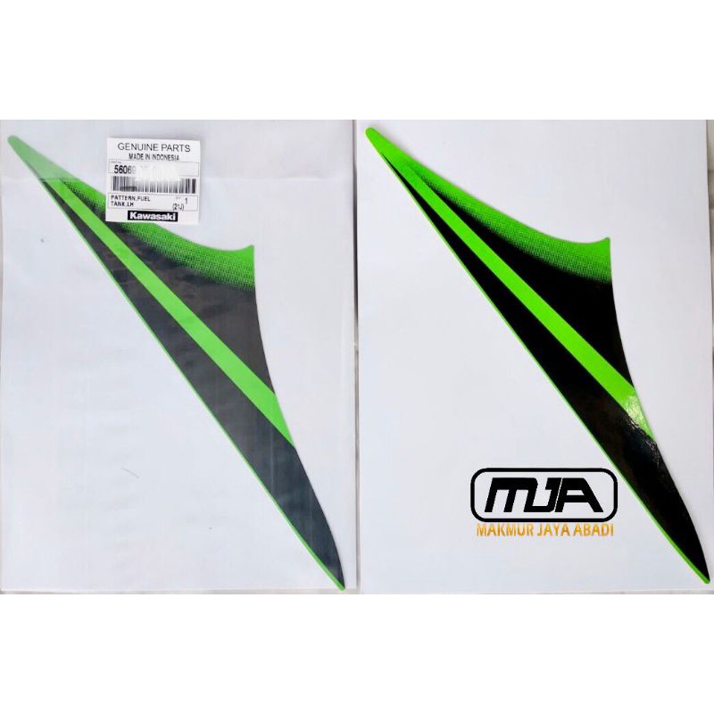 Sticker Stiker Striping Decal Tank Tangki Tanki Kiri Ninja RR Old SE Hijau 2010 2011 Original Kawasa