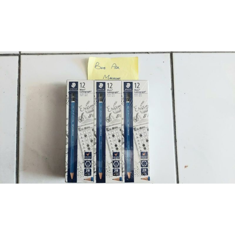 

[PCS] PENSIL 2B STAEDTLER MARS LUMOGRAPH 100 FOR EXAM ORIGINAL / PENSIL 2B UJIAN / PENSIL BERKUALITAS