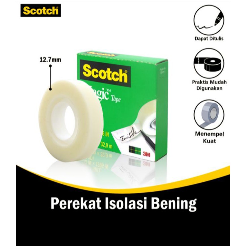 

3M magic scotch tape 1/2" x 36y 810