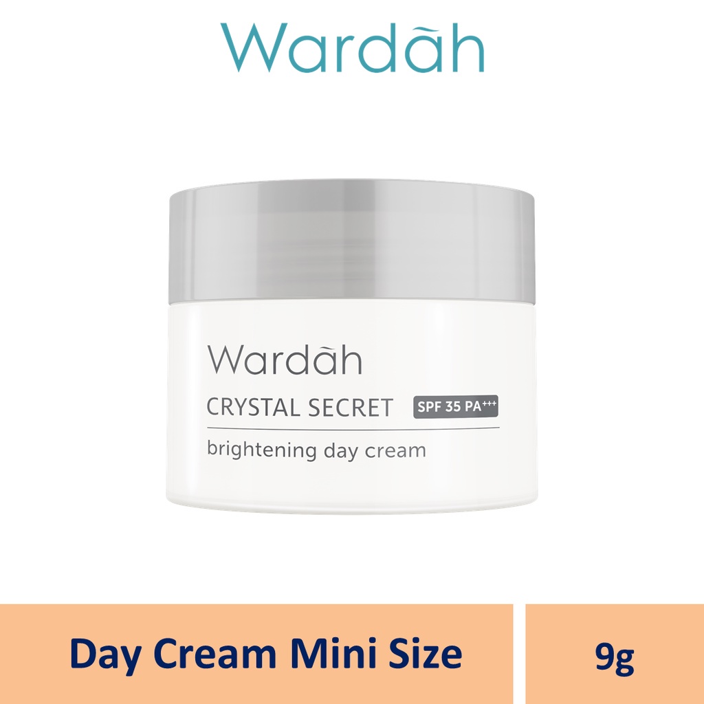 Wardah Crystal Secret Day Cream 9 ml / Wardah Crystal Secret Brightening Day Cream / Wardah Crystal Secret Series