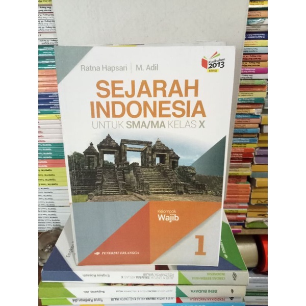 buku sejarah Indonesia kelas 10 SMA Erlangga