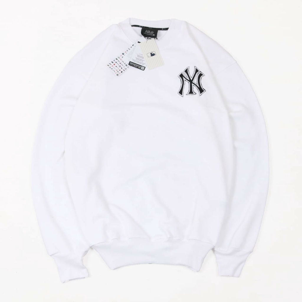 SWEATER MLB YANKEES NEWYORK NY SWEATER NY YANKEES MLB CREWNECK PUTIH NY YANKEES