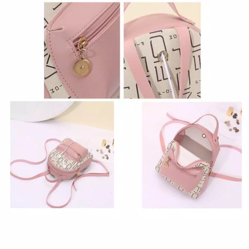 TRE190 Tas Ransel Wanita Cantik Elegant Impor, Back Pack Bag Female Import First Hand, Reseller Welcome