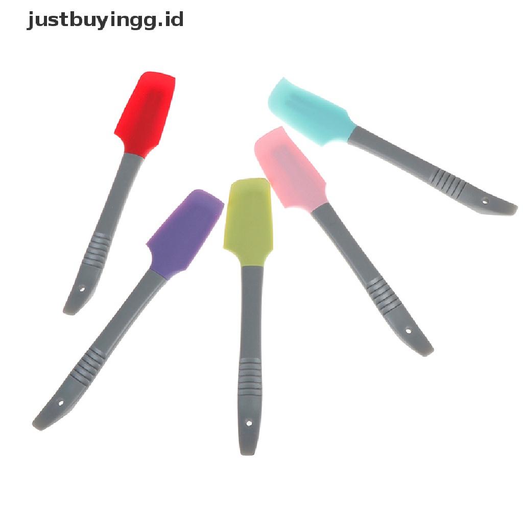 (Justbuyingg.Id) 1pc Spatula / Scraper Krim / Mentega / Adonan Kue Mini Bahan Silikon