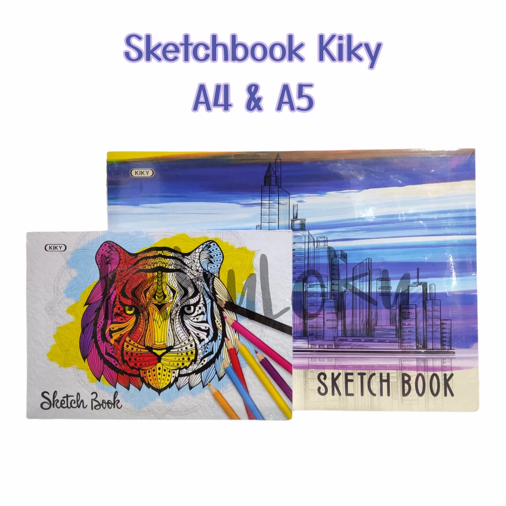 

Sketchbook / Buku Sketsa Kiky Ukuran A4 & A5 Isi 50 Sheets