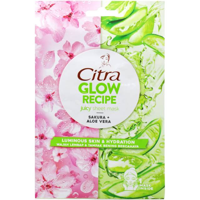 Citra Glow Recipe Juicy Sheet Mask