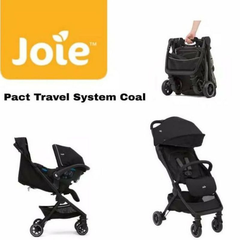 Stroller Joie Pact Travel System TB Coal / Stroller Bayi