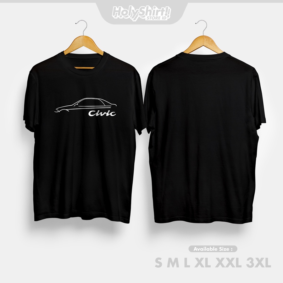 Kaos Baju Honda Civic Genio Outline Kaos Otomotif
