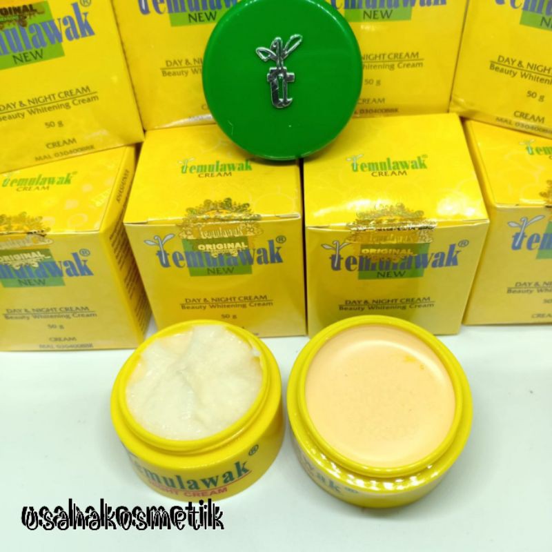 [LUSINAN] CREAM TEMULAWAK SIANG MALAM SEGEL 100% ORIGINAL