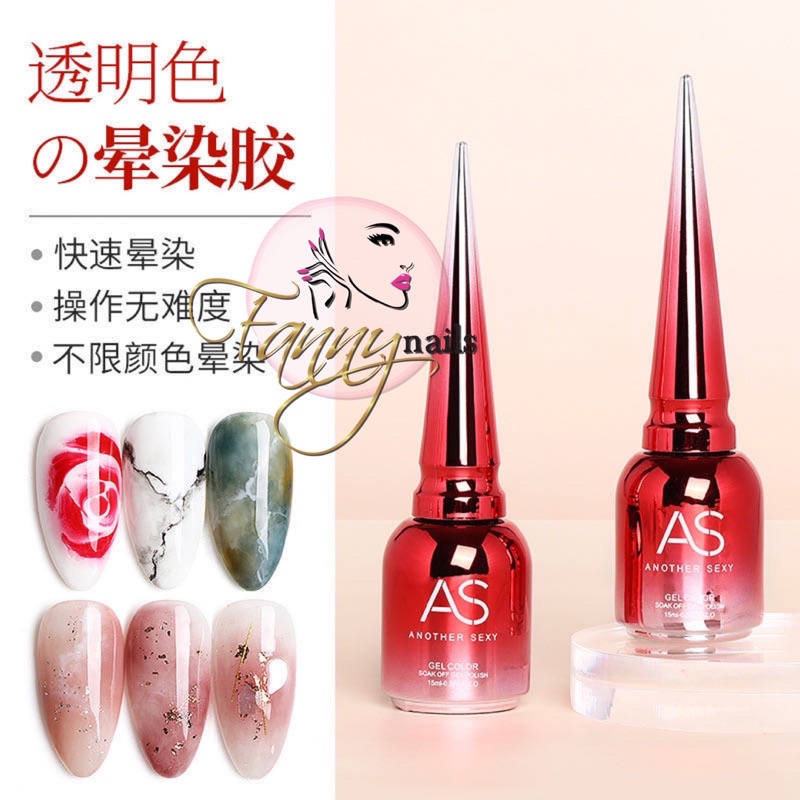 AS BLOOM GEL BLOOMING MARBLE GEL / KUTEK GEL MARMER PECAH WARNA BLOOMING GEL