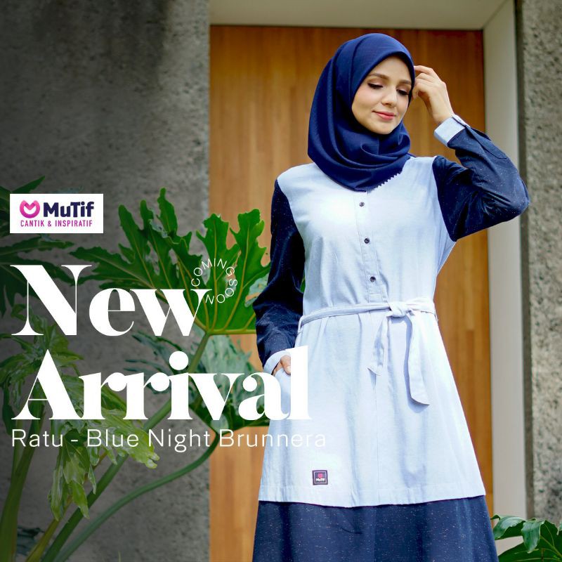 Baju Gamis Mutif Ratu Drees Baju Muslim Wanita Sarimbit Terbaru Gamis Dress Busana Wanita Kekinian