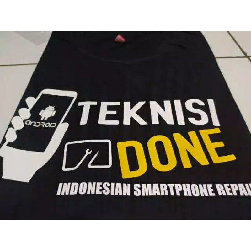 Kaos Custom Teknisi Android~Kaos android