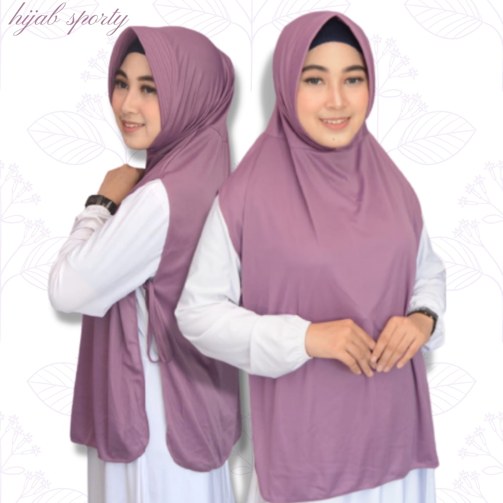 hijab sport olahraga / jilbab instan sporty training jilbab volly HIJAB SPORT | JILBAB OLAHRAGA KERUDUNG OLAHRAGA | HIJAB SPORTY jilbab rompi cardigan / Hijab Instant / Hijab Sporty Olah Raga Spandek Bergo Polos Linear-3