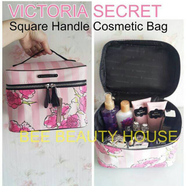 Tas makeup kosmetik bag Victoria secret Flowery pink