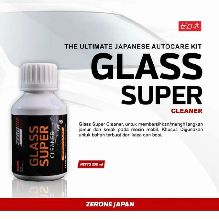 zerone glass super cleaner pembersih mobil