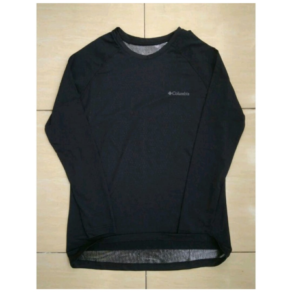 Manset Olahraga|Kaos Outdoor OmniHeat Full Thermal Foil Hitam 2|Baselayer Omni Heat Columbia