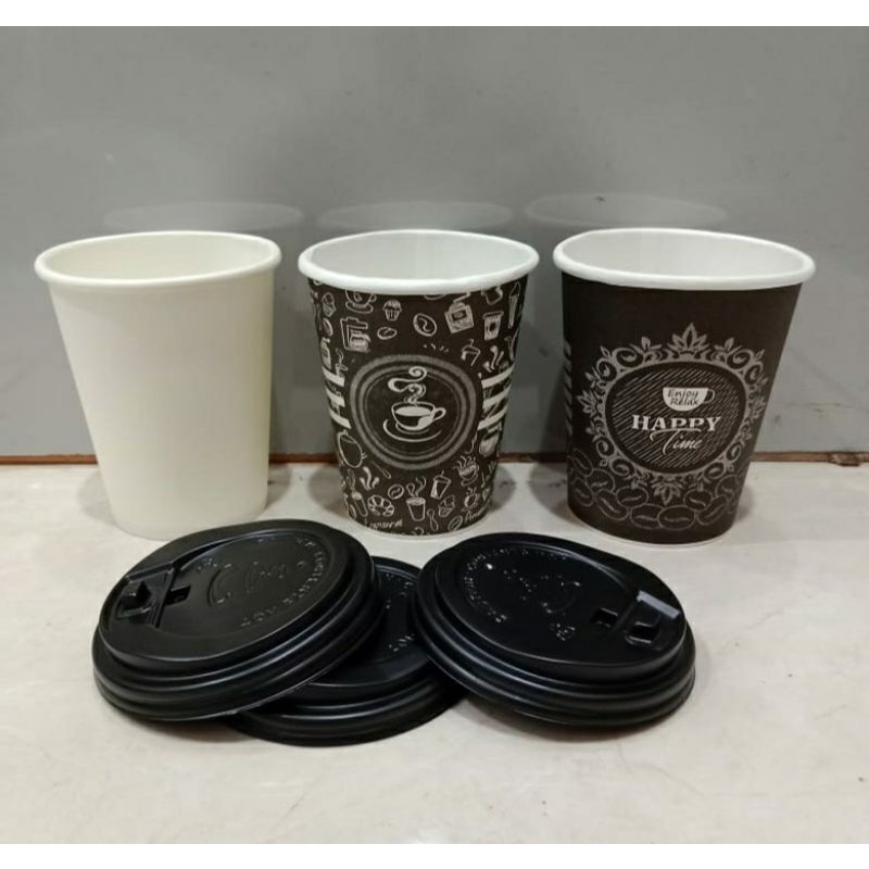 GELAS KOPI / PAPER CUP TAHAN PANAS 8oz 9oz