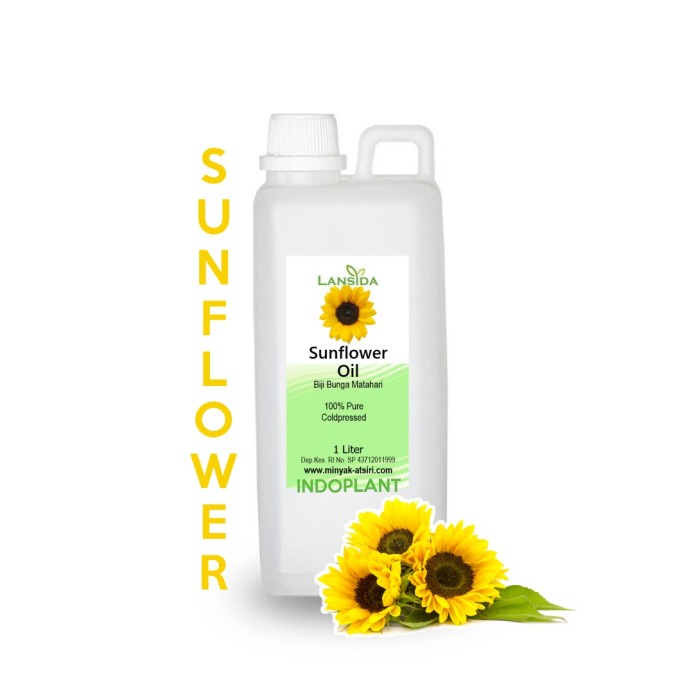 

Sunflower Oil 1 Liter Cosmetic Grade Minyak Biji Bunga Matahari