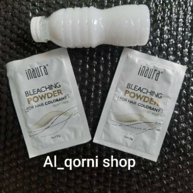  Inaura  Paket Bleaching  Rambut  Bleaching  Sachet 20gr dan 