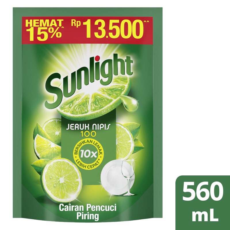 SUNLIGHT 560 ML SUPER MURAH // SUNLIGHT SABUN CUCI PIRING EKSTRA JERUK NIPIS