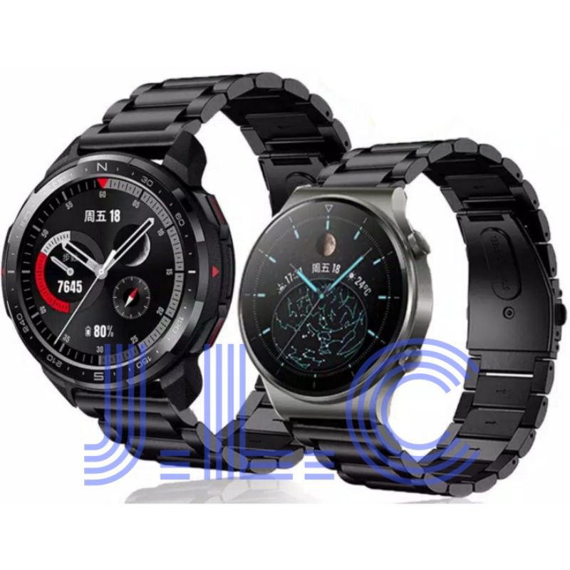 Stainless Steel Strap Watch Band Tali Jam Tangan Rantai Honor Watch GS Pro Smartwatch Acc