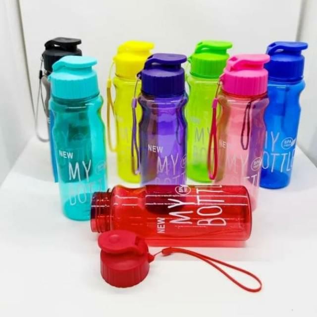 My Bottle KLIK Tali Warna Botol Minum - Tempat Air Minum Warna Hitam