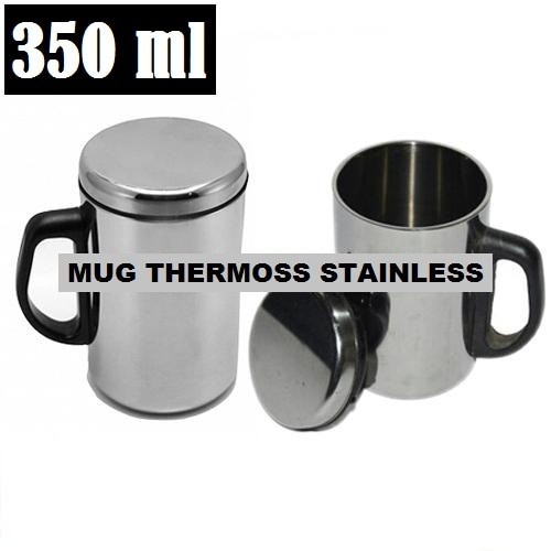 GELAS STAINLESS / MUG STAINLESS VACUUM CUP 350ML gelas kopi Thermos Up