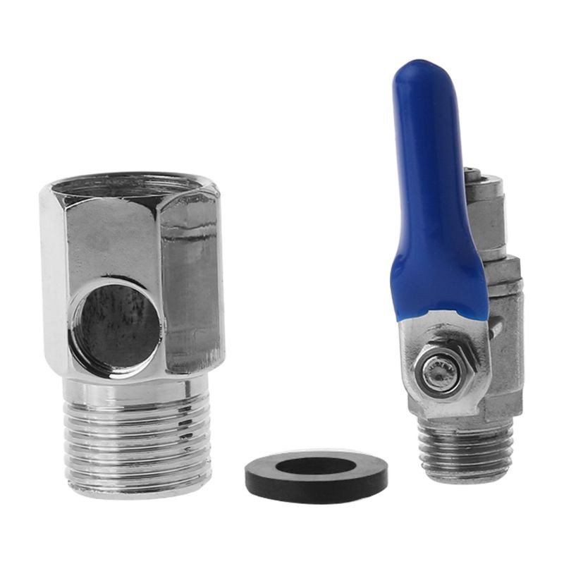 CRE  Water Purifier Reverse Osmosis Tee Inlet Ball Valve Set 1/2&quot; BSP To 1/4&quot; Tube