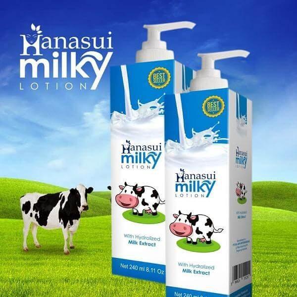 LOTION GLUTA MILKY HANASUI BPOM Body Lotion - 240 ml