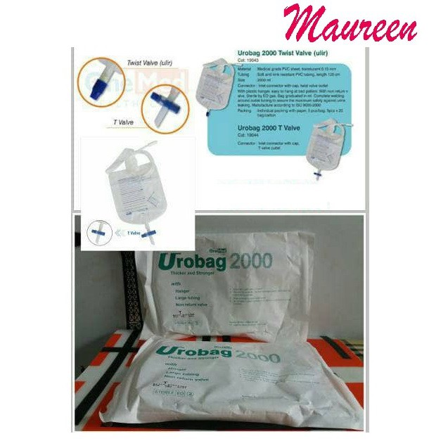 [COD] Urobag 2000 Onemed Kantong Urine Bag T-VALVE