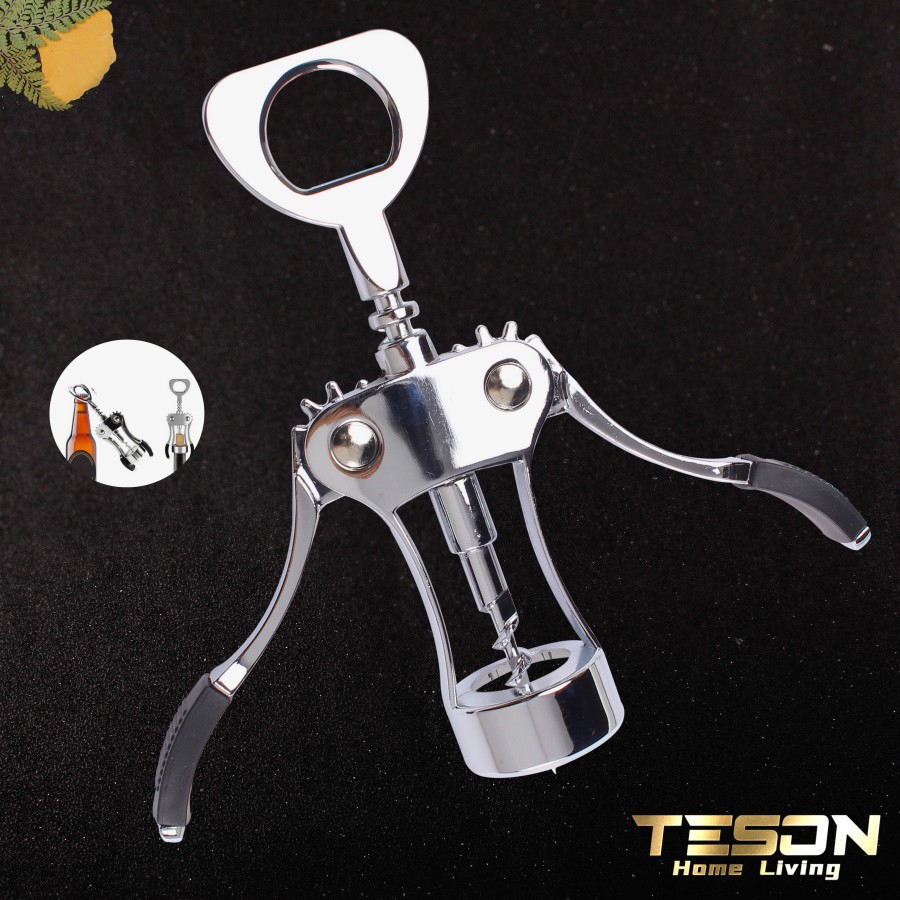 Pembuka Tutup Botol Anggur [Tipe B] Wine Bottle Opener Corkscrew