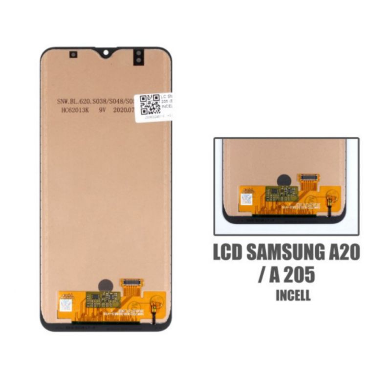 LCD FULLSET SAMSUNG A20 / A205 ORI INCELL