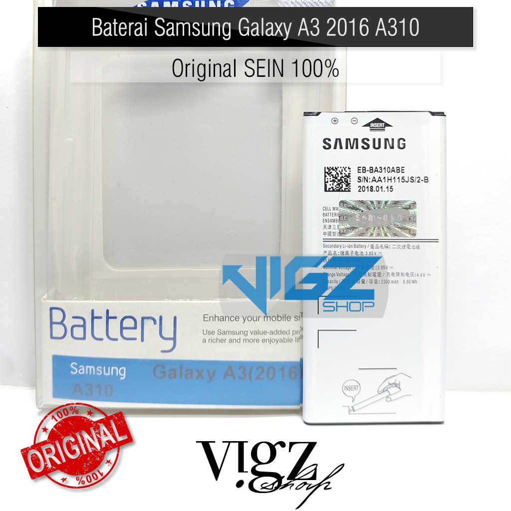 Baterai Samsung Galaxy A3 A310 2016 Original SEIN 100%