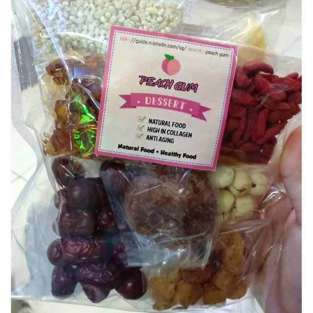 

Paket peach gum dessert (siap masak)