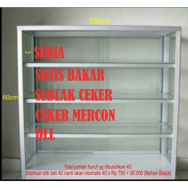 

Sticker Stiker Huruf Abjad Kaca Etalase Gerobak Murah Kecil ukuran 5cm