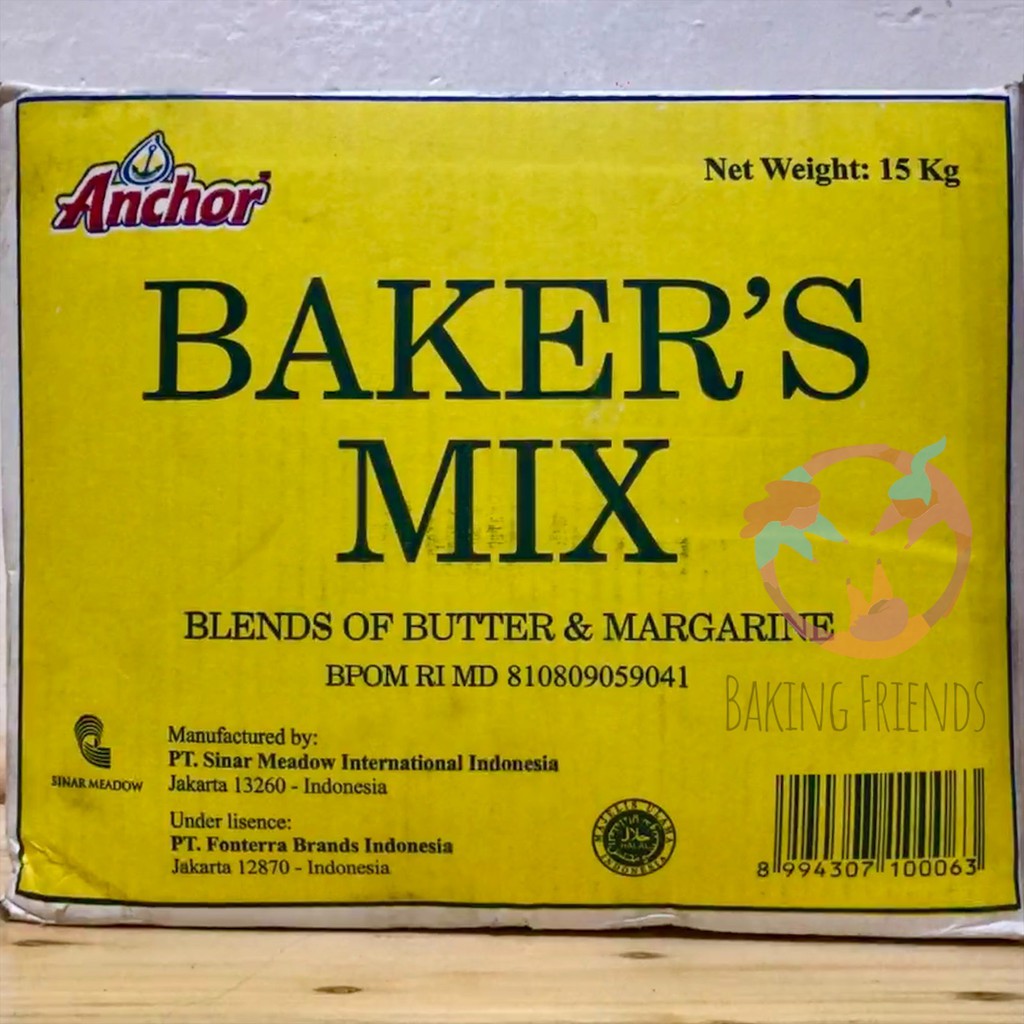 ANCHOR BAKER'S MIX BUTTER &amp; MARGARINE REPACK 500 GR