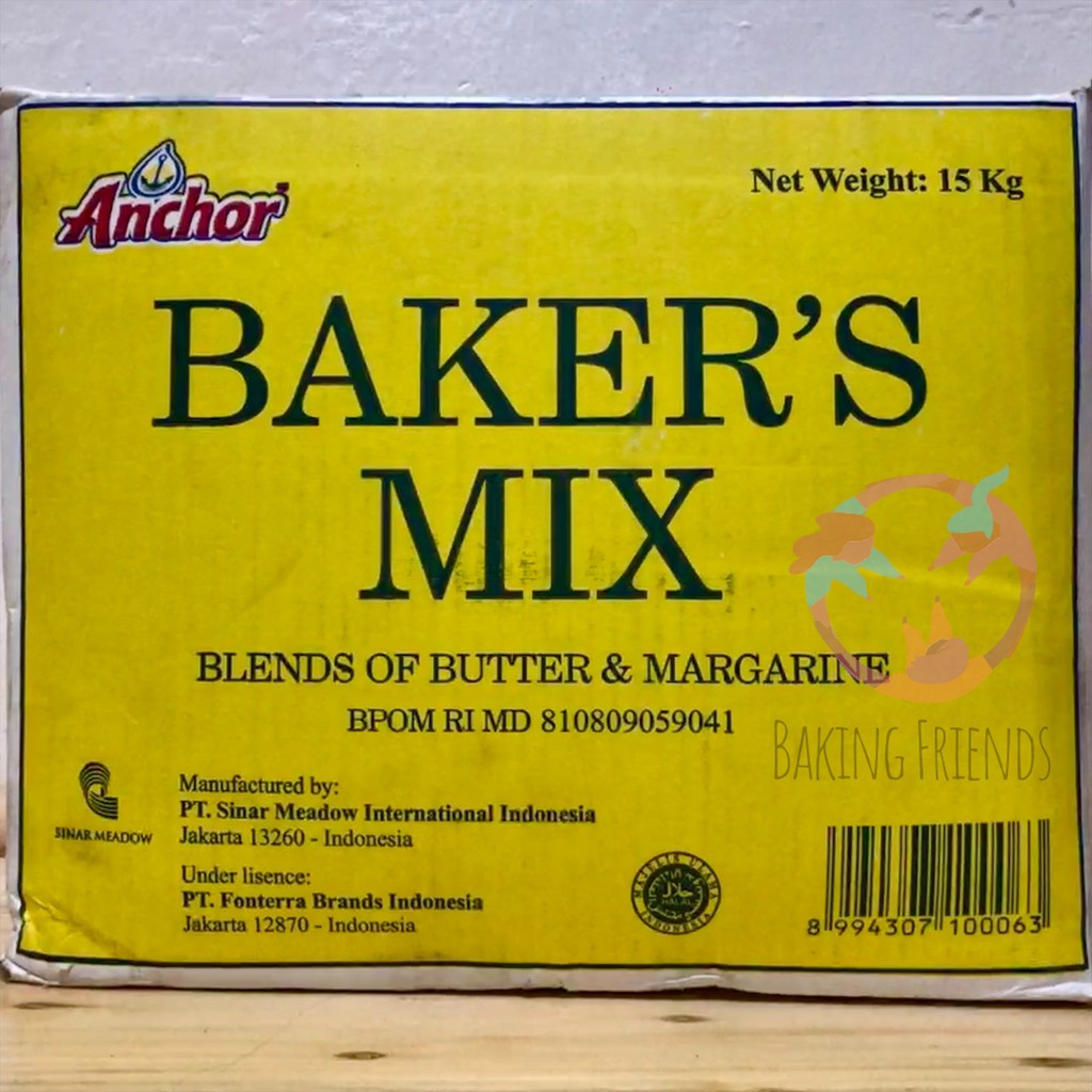 

ANCHOR BAKER'S MIX BUTTER & MARGARINE REPACK 500 GR